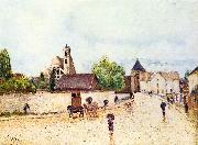 Alfred Sisley, Moret am Loing im Regen